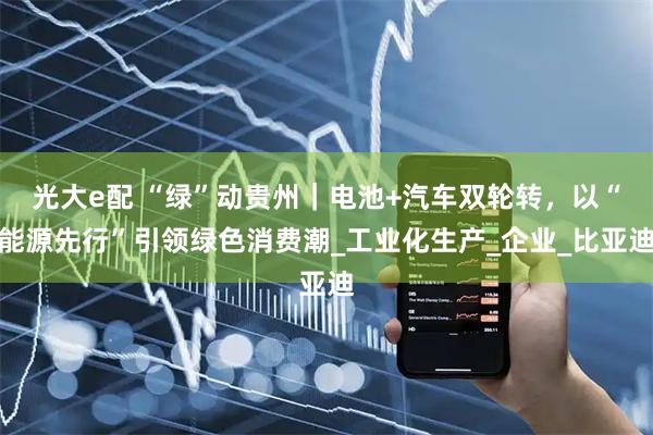 光大e配 “绿”动贵州|电池+汽车双轮转,以“能源先行”引领绿色消费潮_工业化生产_企业_比亚迪