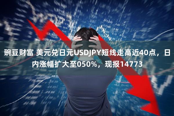 豌豆财富 美元兑日元USDJPY短线走高近40点，日内涨幅扩大至050%，现报14773