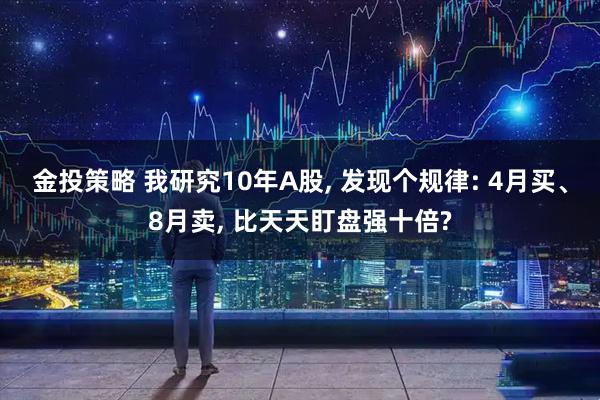 金投策略 我研究10年A股, 发现个规律: 4月买、8月卖, 比天天盯盘强十倍?